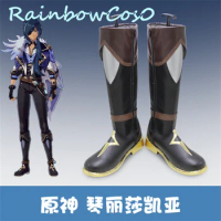 Genshin Impact Qin Jean Lisa Kaeya Alberch Cosplay Shoes Boots Game Anime Carnival Party Halloween Chritmas Rainbowcos0 W2165