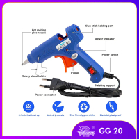 Hot Glue Gun Pistol Gam 20W Electric Hot Melt Glue Gun Hot Glue Stick Adhesive Electric Glue Hot Mel