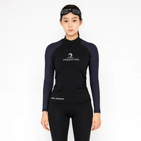 Baselayer Wanita Free Diver Pakaian Olahraga Sport Baselayer Premium Lycra Abu M Hitam Abu