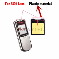 HKFASTEL high quality LCD Mirror For Nokia 8800 housing Mirror Display Screen Plastics Lens Protective Case + Glue