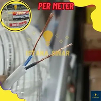 Kabel serabut NYMHY 2x0,75 2x0.75 mm serabut tipis gepeng pipih Lotusku PER METER
