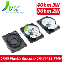 2PCS/Lot LCD Monitor/TV Horn 2W 8R 4Ohm 3W 4028 2840 Loud Speaker 8 ohms 2 Watt 8R 2W 40*28MM Plastic Internal Magnetic Speaker