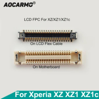 Aocarmo On Motherboard LCD Display Flex Cable FPC Connector Clip Plug For Sony Xperia XZ / XZs / XZ1 / XZ1 Compact XZ1mini