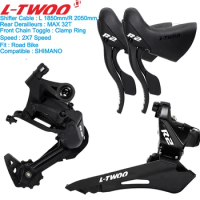 LTWOO R2 2x7 Speed Road Bike Groupset Shifter Lever Rear Derailleurs Front Derailleurs Bicycle 4 Kits 14S 14V Switch