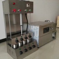 Whole Set Electric Big Power Pizza Cone Forming Machine Commercial Pizza Cone Machine Rotate Pizza Oven Machine