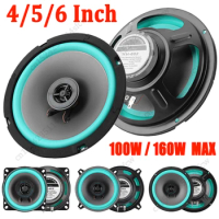 4/5/6 Inch Car Speakers 100W/160W Max Universal HiFi Coaxial Subwoofer Car Audio Music Stereo Full Range Frequency Auto Speakers
