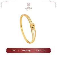 Gelang Emas Bangle Kepala Macan 16K Terbaru - Sinar Fajar