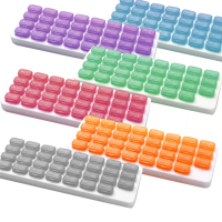 【QIDINA】鍵盤式31格藥物保健品獨立收納盒(六色任選)