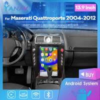 Snapdragon 665 13.9" Android Sytem For Maserati Quattroporte 04-2012 Car Radio Multimedia Player Digital Cluster Gps Navigation