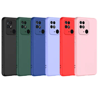Original Solid Silicone Case for Xiaomi Redmi 10C 10A 9A 9C 12c Cover Redmi Note 10 10S 11 11s 12s 12 Pro Plus 5G A1 A2 Cases