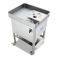 Commercial Meat Slicer Stainless Steel Double Hob Electric Meat Slicer Fresh Meat Slicer Shredder