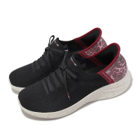 SKECHERS 休閒鞋 Ultra Flex 3.0 女鞋 黑 紅 豹紋 美國時裝設計師聯名款 瞬穿科技(150166-BKPK)