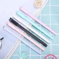 Pena Karakter Meow / Pulpen Karakter Gel Imut / Pulpen Karakter Kucing Murah 6 Warna / Pena Gel Lucu