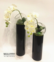 WULI FLOWER*高檔蝴蝶蘭仿真花藝套裝 現代簡約家居花藝飾品擺件