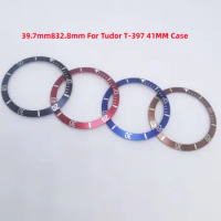 Watch Parts Black Red Blue Green Luminous Beads 39.7mm*32.8mm T-397 Aluminum Bezel Insert Ring Fit for Tudor 41mm Watch Case