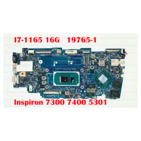 19765-1 Mainboard Motherboard with I7-1165 16G For Dell Inspiron 7300 7400 5301 laptop CN-WX9J7