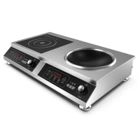 3500WDouble-head Induction Cooker Household High-power Double Multi-head Intelligent Electric Ceramic Stove Concave Hot