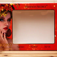 Transparent window luxury cardboard paper box for wig packaging,UV Protected folding hat box Printed ---DH10870