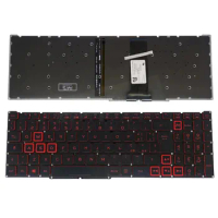 Italian Backlit keyboard For Acer Nitro 5 AN515-54 AN517-52 AN515-43 AN515-44 AN715 AN517-51 LG5P-N90BRL Red IT Layout