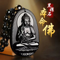 【紫南宮過爐 開光🙏🏻】黑曜石本命佛牌項鏈 十二生肖八大守護神轉運吊墜 開運辟邪項鍊 護身符 情侶禮物 保平安項鏈