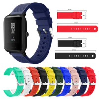20mm Silicone Strap for Xiaomi Huami Amazfit Bip BIT Lite Youth Bip U/S Smart Watch Band For Huami Amazfit GTS/GTS 3 2 2e