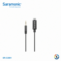 【Saramonic 楓笛】SR-C2001 3.5mm轉Type-C音源轉接線(勝興公司貨)
