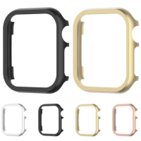 Metal Case for Apple Watch Series 9 8 7 45mm 41mm Aluminium Alloy Bumper Cases for iWatch 6 SE 40mm 44mm Frame Protective Cover