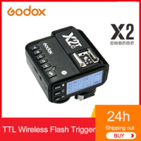Godox X2T 2.4G TTL Wireless Flash Trigger X2T-C X2T-N X2T-S HSS Transmitter X1 Receiver for Canon Nikon Sony Fuji Olympus Pentax
