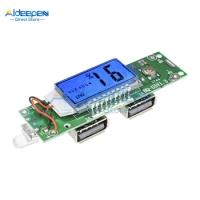 5V 2.1A/1A LCD Dual USB 18650 Lithium Battery Power Bank Charger Module Board Overcharging Overdischarging Overload Protection
