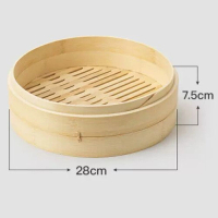 竹蒸屜竹蒸籠（28cm【單籠身】+蒸布） 