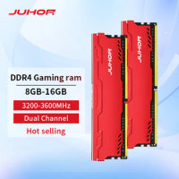 JUHOR DDR4 Ram 16GB 8GB 32GB 2666MHz 3200MHz 3600MHz DIMM Desktop Memory New Dimm Ship Memoria Rams With HeatSink
