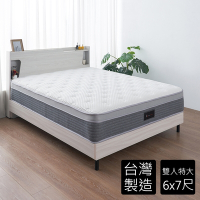 時尚屋 莫娜涼感冰絲6x7尺高碳鋼獨立筒床墊-免運費/免組裝/台灣製
