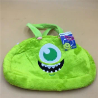 Disney Cartoon Anime Monsters, Inc. Mike Handbag / Soft Kawaii Hairy Bag Mike Bag Gifts for Kids Girls