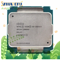 Xeon E5 2683 V3 SR1XH 2.0GHz 14-Cores 35M LGA 2011-3 E5-2683V3 Processor Xeon V3 CPU Support X99 Motherboard