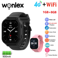 Wonlex Smart Watch Kids 4G SOS GPS Wristwatch Whatsapp KT19Pro Android8.1 with Video Call Camera Children smartwatch