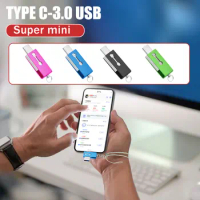 OTG Type C Ultra Dual USB 3.0 Flash Drive 128GB Mini waterproof External Memory Stick Type C for Laptop/MacBook/Tablet/Phone