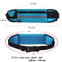 Running Waist Bag Sports Belt Pouch Mobile Phone Case Gym SportsBag Workout Waist Pack for ZTE Axon 30 5G / S30 SE / Voyage 10