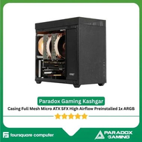 Case Paradox Gaming Kashgar Casing Full Mesh Micro ATX SFX High Airflow Preinstalled 1x ARGB Fan PC 