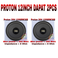 Paket 2pcs Speaker Woofer 12 Inch Proton 12 30H120SRW38B
