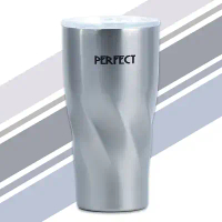 【一品川流】PLUS PERFECT晶鑽316不鏽鋼陶瓷冰霸杯-600ml-2入