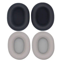 1 Pair Replacement Over Ear Cushion Noise Isolation Spare Ear Pads Comfortable Protein Leather Soft for Sony WH-1000XM5 Headset