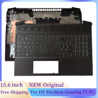 Original NEW Laptop Frame Case For HP Pavilion Gaming 15-EC 15-ec0000 L72598-001 Laptop Palmrest Upper Case US Backlit Keyboard