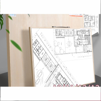 機械工程制圖繪圖板A1A2專業A3作圖建筑設計師畫圖帶手提丁字尺4k椴木實木櫸木2k1號2號繪圖建筑工具套裝圖板
