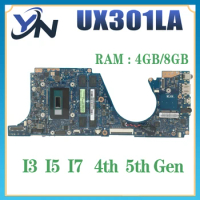 UX301 Notebook Mainboard For ASUS ZENBOOK UX301L UX301LA Laptop Motherboard I3 I5 I7 8GB/RAM UMA Main Board 100% Test OK