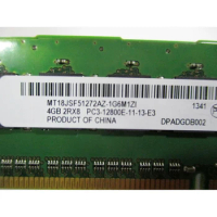 For MT RAM 4GB 4G 2RX8 PC3-12800E DDR3 1600 UDIMM ECC MT18JSF51272AZ-1G6