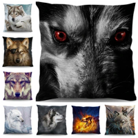 Animal Wolf Cushion Cover Decorative Pillowcase Throw Pillow Case Cushion Cover 3D Bedding 45x45 65x65 70x70 80x80