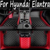 Car Floor Mat For Hyundai Elantra Avante i30 Sedan CN7 2021 2022 2023 2024 Waterproof Protective Pads Footts Set Car Accessories