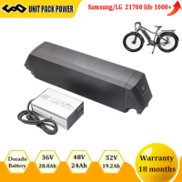 LG 21700 Ebike Battery 48V 52V 20Ah Electric Bicycle Battery Pack For Dorado NCM Magnum Bike 350W 500W 750W 1000W 1500W