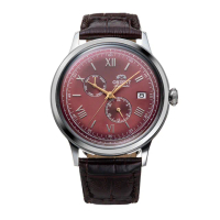【ORIENT 東方錶】Classic and Simple Style 機械錶 皮帶款 紅色 - 40.5mm(RA-AK0705R)