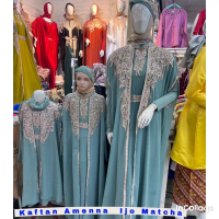 Kaftan couple ibu dan anak / kaftan lebaran / kaftan mewah / kaftan ceruty / kaftan seragaman / kaft